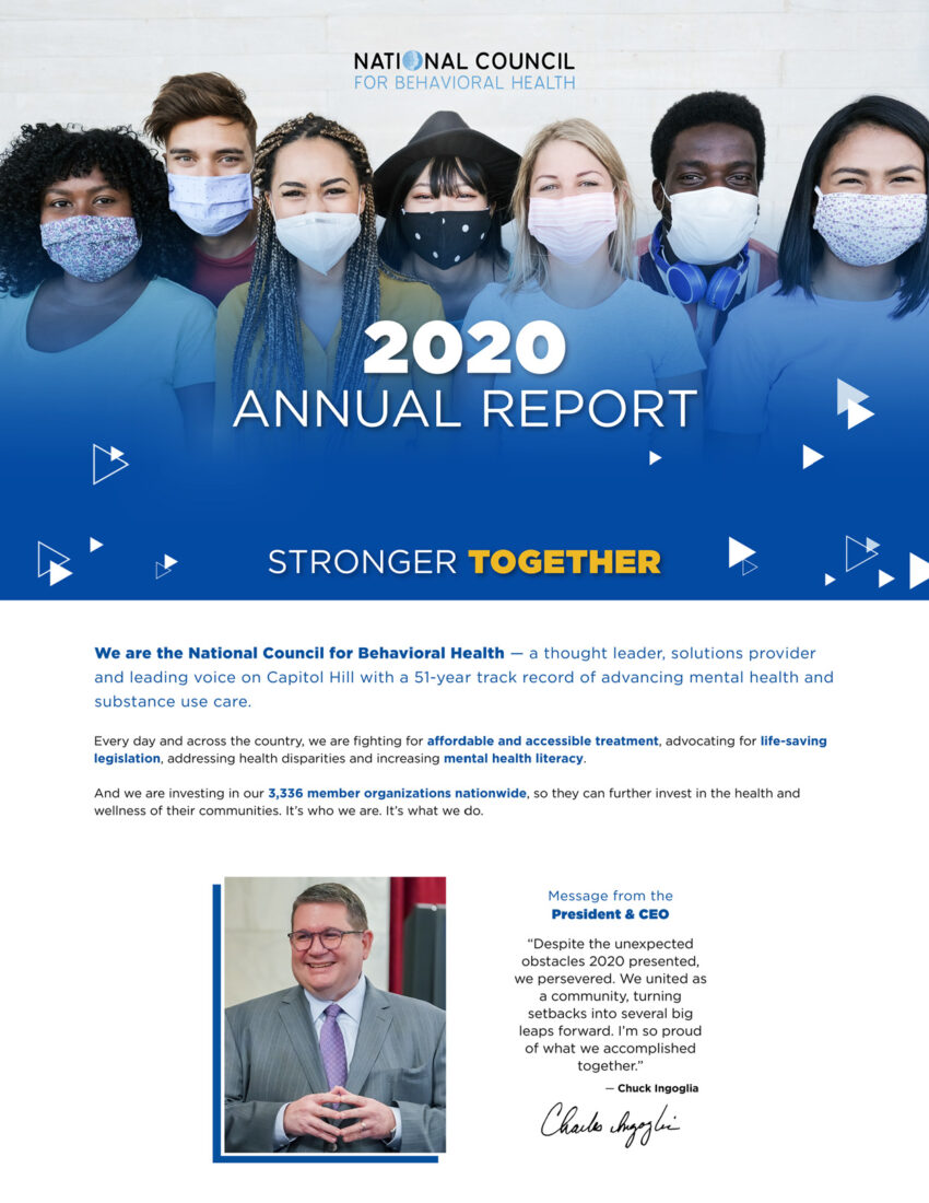 National Council 2020 annual report sample page