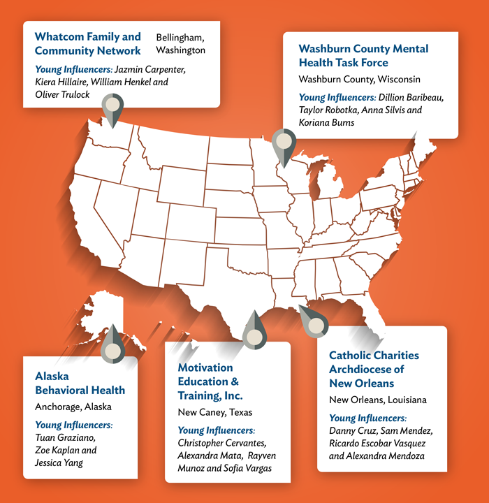 Map of CONNECTED pilot sites