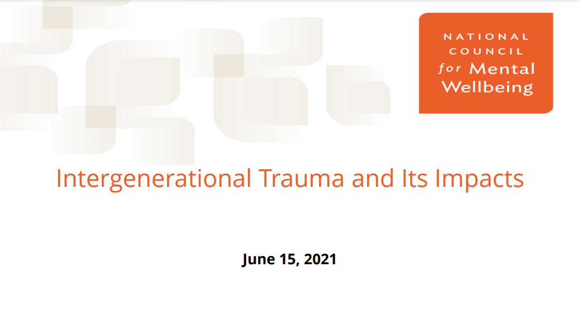 intergenerational trauma definition