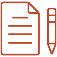 icon of a piece of paper and pencil