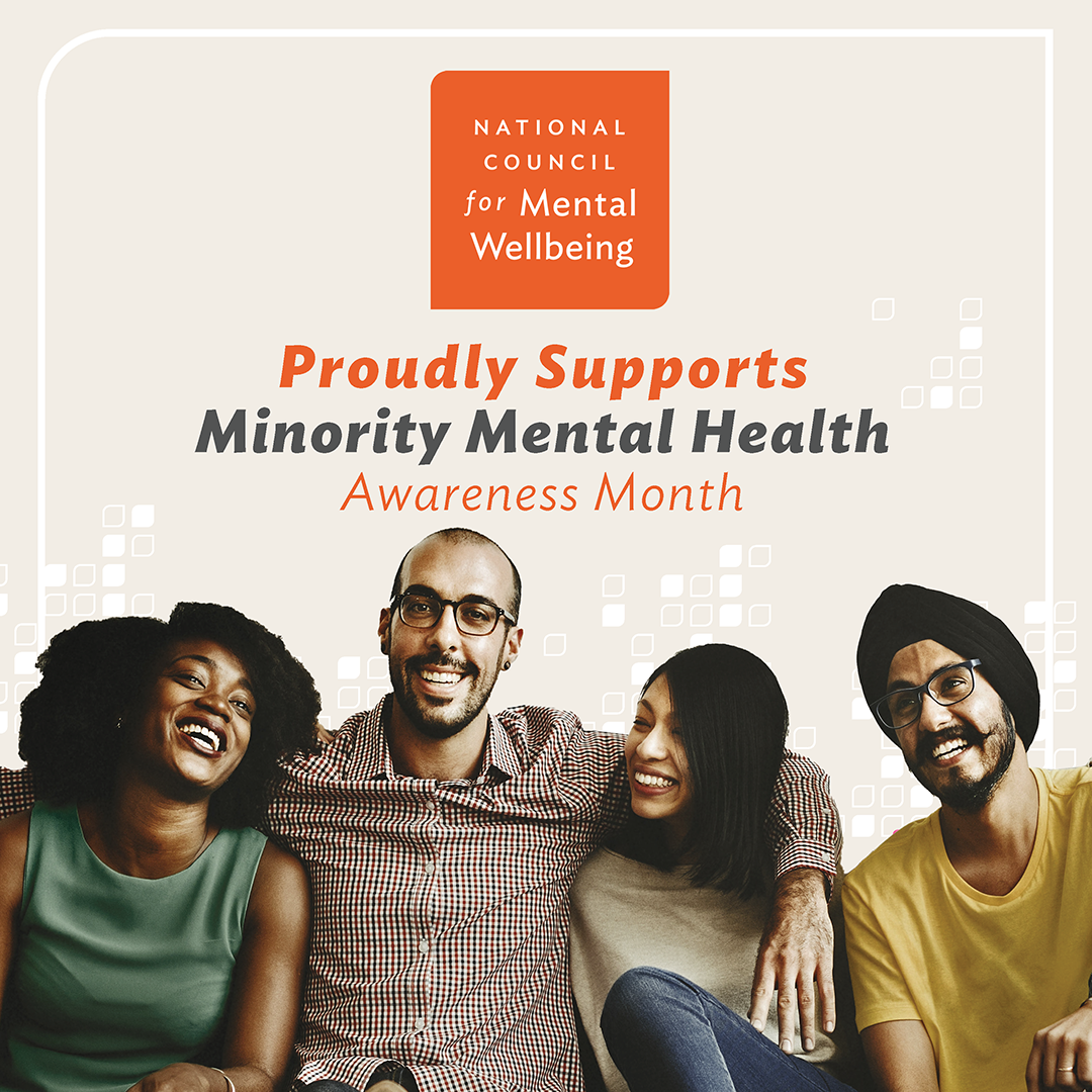 the national council proudly supports minority mental health awareness month