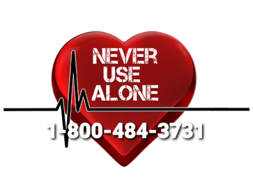 Never Use Alone logo