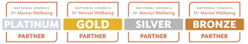 platinum, gold, silver, and bronze partnership program badges