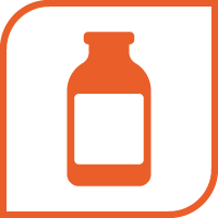 orange icon showing a bottle of xylazine