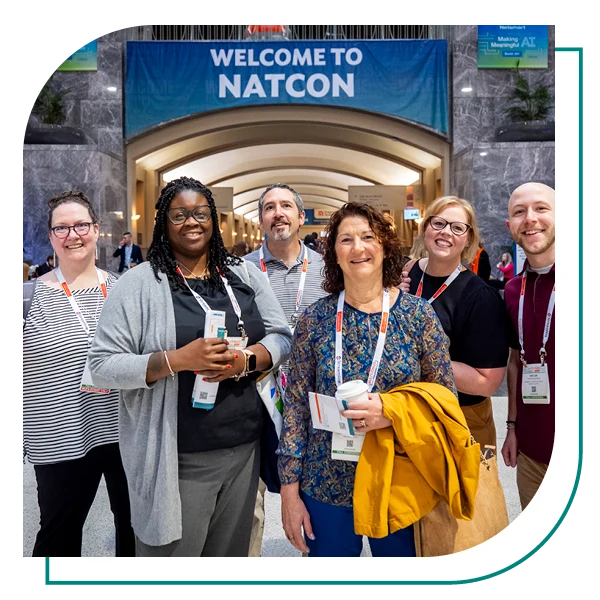 attendees of natcon ready to start their day of learning