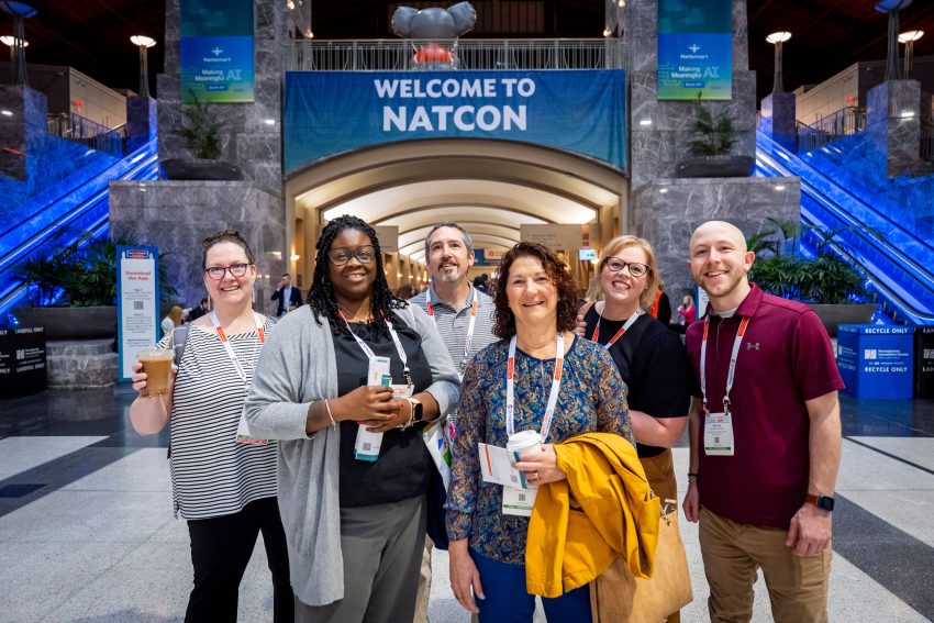 attendees pose at natcon, the world's largest mental health conference