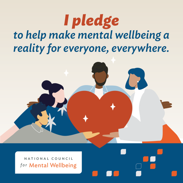 mental health awareness month pledge graphic
