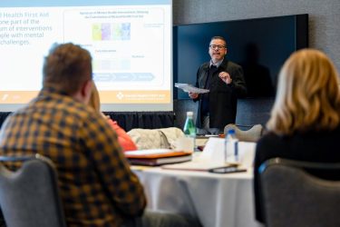 mhfa class led by an mhfa instructor for the 2025 annual report