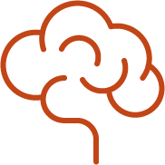 outline of a brain icon
